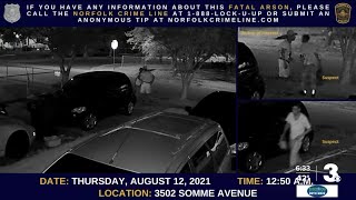 Police release new video connected to unsolved deadly fire in Norfolk