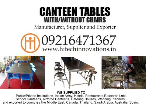 Canteen Table Chairs Manufacturer And Exporter From India