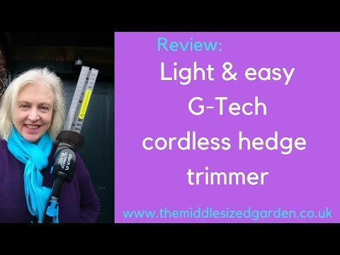 Review: light and easy G-Tech cordless hedge trimmer...