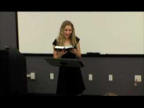 FineArts08 - Jocelyn Green (Short Sermon)