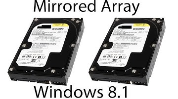 How to Set up a Mirrored Array in Windows 8.1