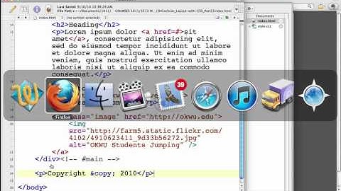 Layout with CSS 2a footer