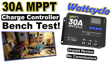 Testing the 30A #WattCycle MPPT Solar Charge Controller - my review and thoughts