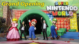 SUPER NINTENDO WORLD at Universal Studios Hollywood Grand Opening with Mario, Luigi &amp; Princess Peach