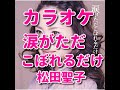 カラオケ『涙がただこぼれるだけ』歌詞付き #松田聖子