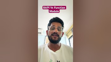 SAP BAPI vs Function Module-  Quick learning in a minute - #S4HANA #SAP #SAPEWM