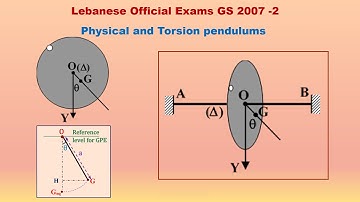 Physical and Torsion Pendulums - Lebanese Official Exams [GS  (2007 - 2)]