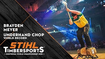 Underhand Chop World Record // STIHL TIMBERSPORTS®