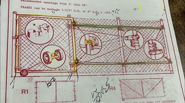 Sliding gate chain link build on site