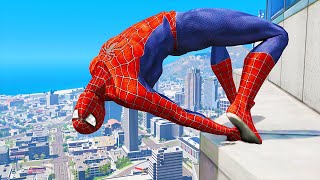 GTA 5 Jumping off Highest Buildings #28 - GTA 5 Gameplay Funny Moments & Fails