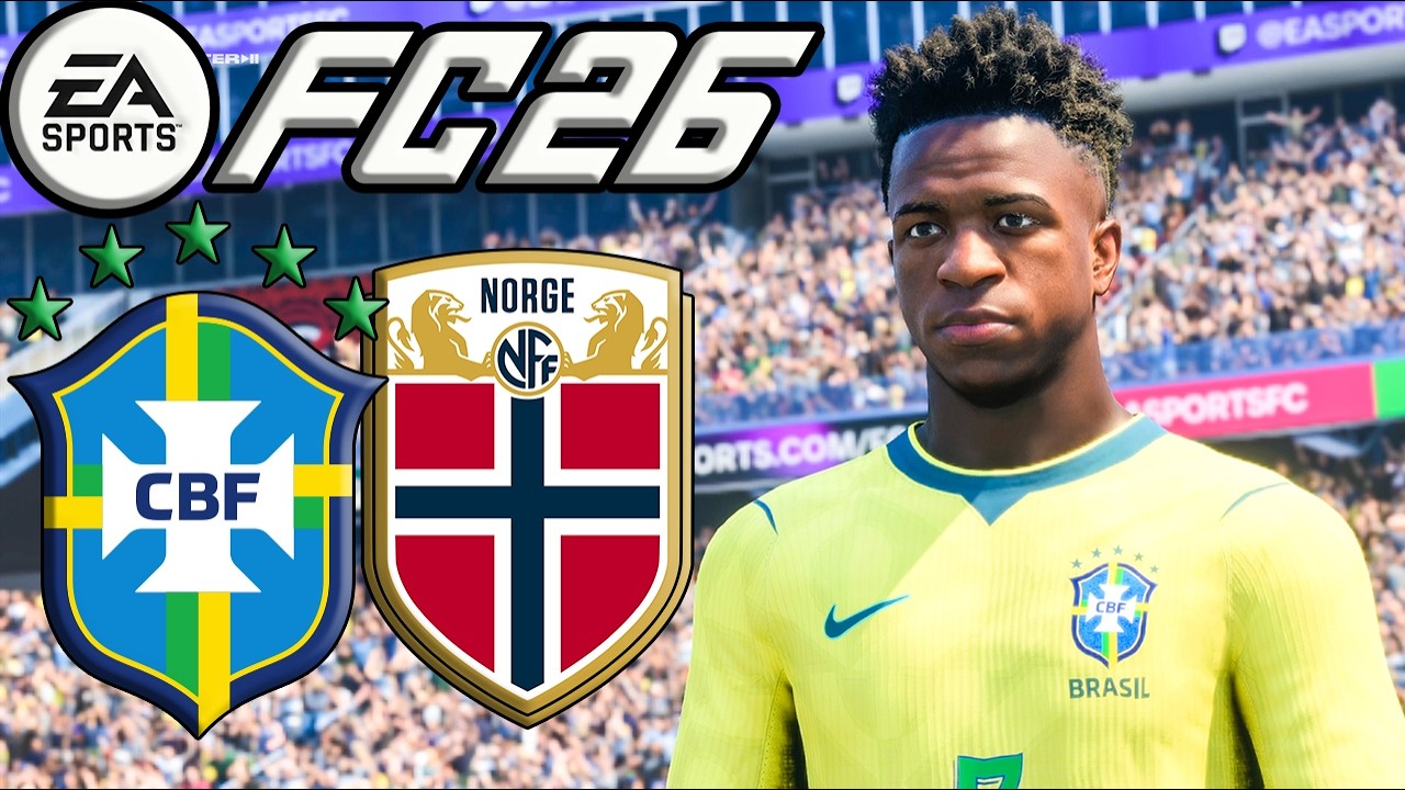 FC 26 - Brésil vs Norvège | Simulation Coupe du Monde 2026