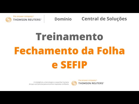 Fechamento da Folha e SEFIP