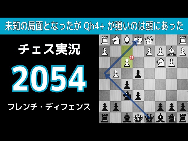 Chess Commentary 2054. Black French Defense: It was an unfamiliar