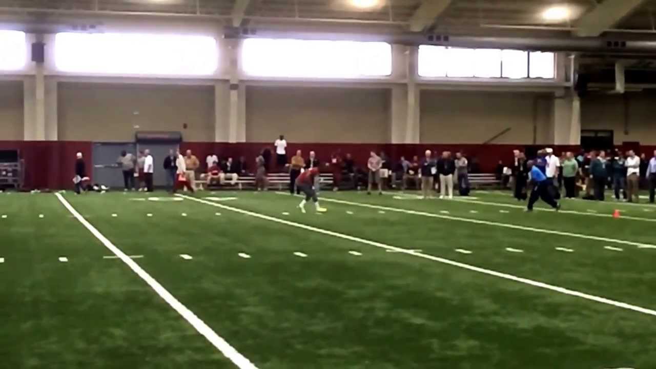 (Slo-Mo) Ha Ha Clinton-Dix Runs Drill at Pro Day