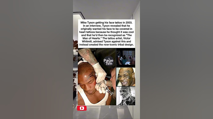 Mike Tyson revealed that he originally wanted his face to be covered in heart tattoos #miketyson