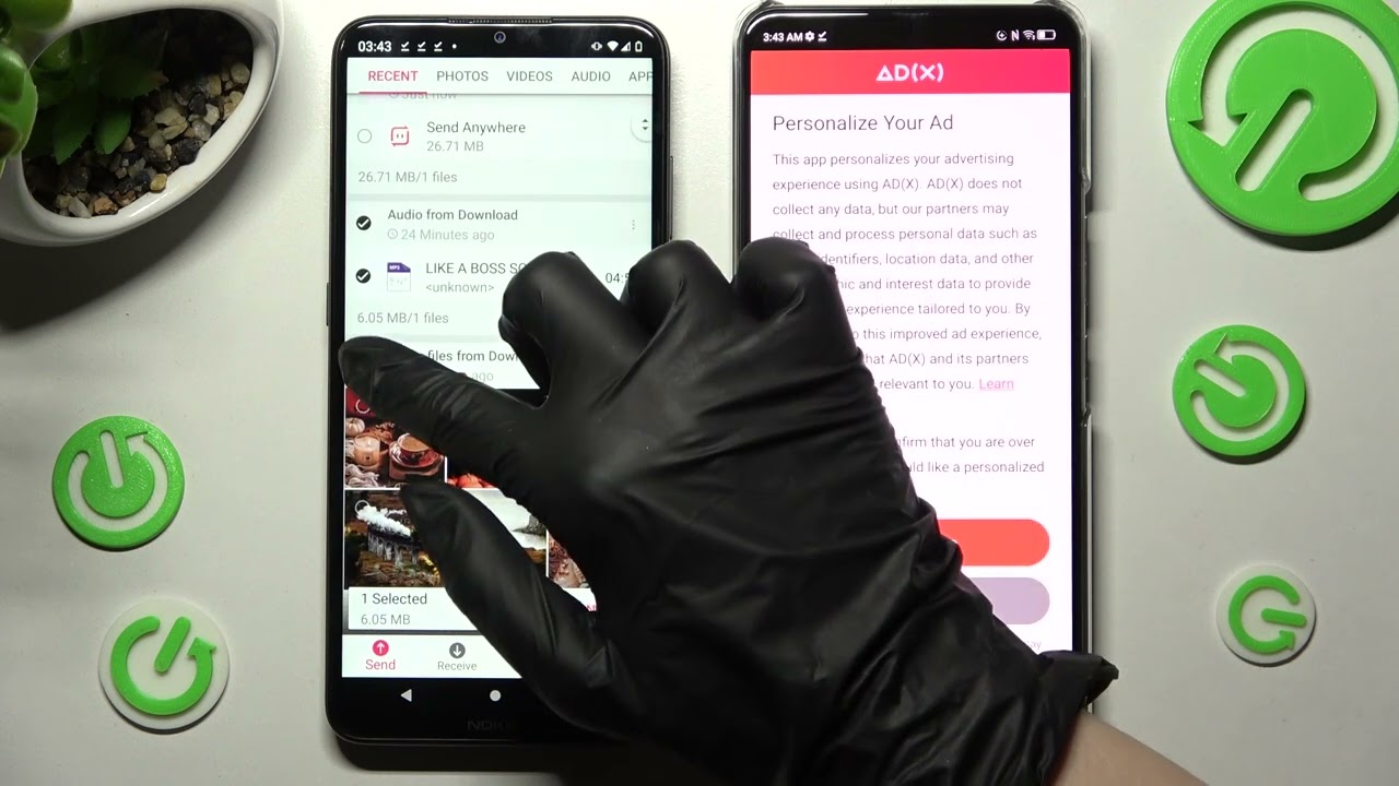 Transfer Files From Nokia Device To ZTE Axon 30 {Send Anywhere}