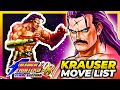 Krauser move list  the king of fighters 98 ultimate match final edition kof98