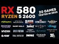 RX 580 - Ryzen 5 2600 in 2025 - Test in 20 Games - YouTube