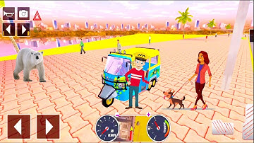 Tuk Tuk auto rickshaw driver game - 3D auto rickshaw driving game - Android iOS Gameplay #52