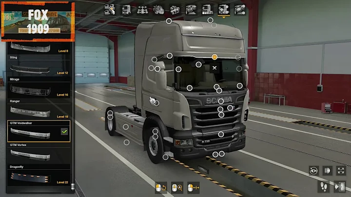 (ETS2 v 1.40)#OLDmod GTM LED Sunvisors Scania;)