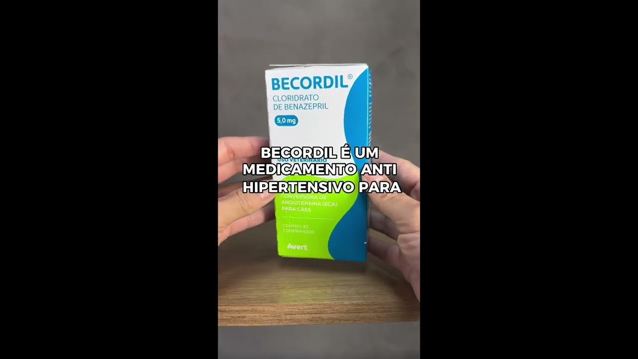 1843 - Becordil Avert 5mg 30cp Anti-Hipertensivo para Cães