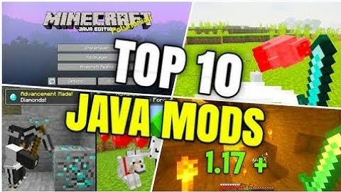Top 10 Java Mods For Minecraft Pe 1.17 ! Best Java Mods !