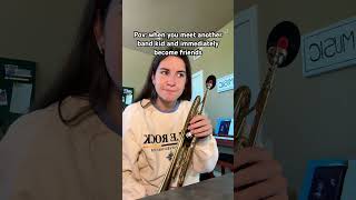 Band bond is crazy #music #musician #musichumor #band #bandkid #bandhumor #shorts #musicstudent