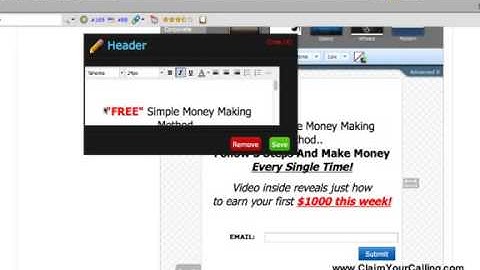 Tutorial   Create a capture pageSqueeze page with Aweber in under 5 minutes!
