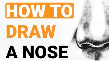 How to draw a Nose - Easy step-by-step charcoal tutorial