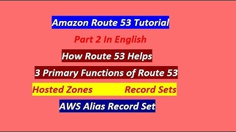 Part 2 | AWS Route 53 Tutorial For Beginners (English) | Amazon Route 53‎