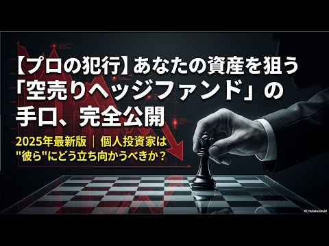 【空売りヘッジファンドを完全公開‼】