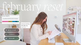 FEBRUARY RESET | monthly reset routine! *cleaning, setting goals, planning, + MORE* by julia k crist 12,991 views 3 months ago 15 minutes