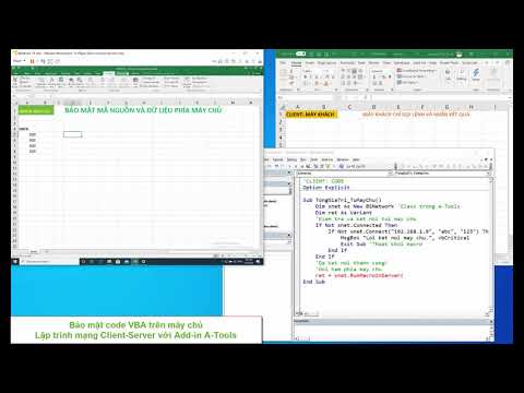 Lập trình VBA bảo mật code phía máy chủ với Add-in A-Tools