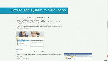 SAP Logon/GUI Configuration - S/4HANA 2021