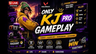 Chill Game With Kj | No Rank Push🚀| Valorant: Live Stream #Livestream #GamingCommunity