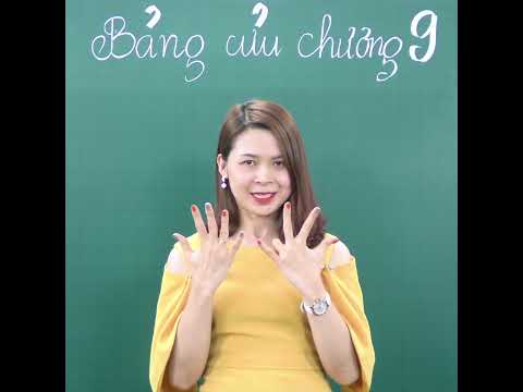 Video Học bảng cửu chương 9 cực dễ | Toán Cô Hiền #Shorts - youtube