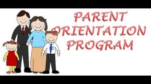Parents Orientation Programme: Pre-Primary: Nursery , Jr & Sr. KG