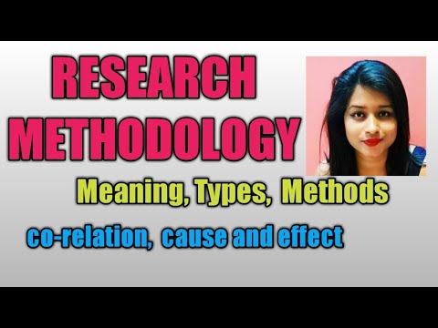 Research Methodology , Meaning ,Methods ,types in hindi.