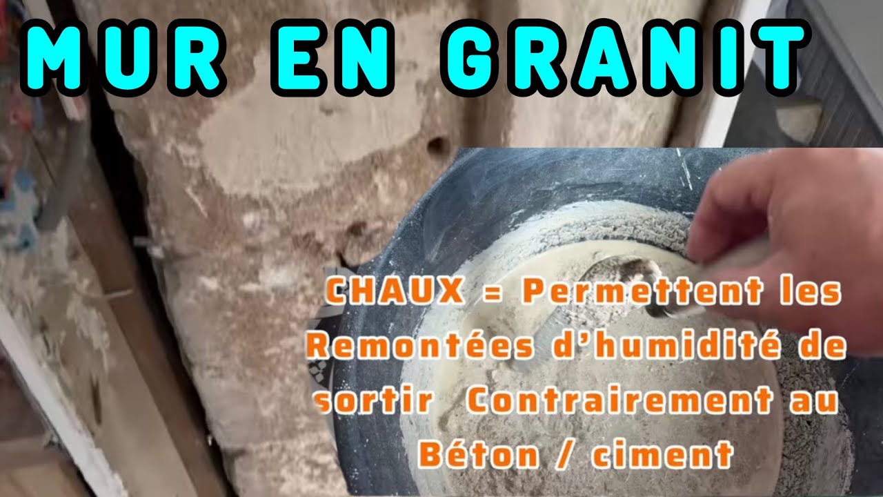 Rénovation Mur intérieur vieille maison pierre Granit apparente 