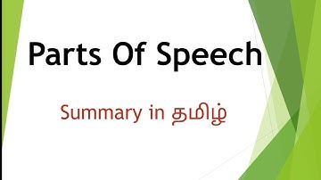 #parts of #speech in #english #summary in #tamil #language and linguistics #net #set #ug #pg #sem#yt