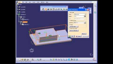 Catia tutorial 33: Pocket