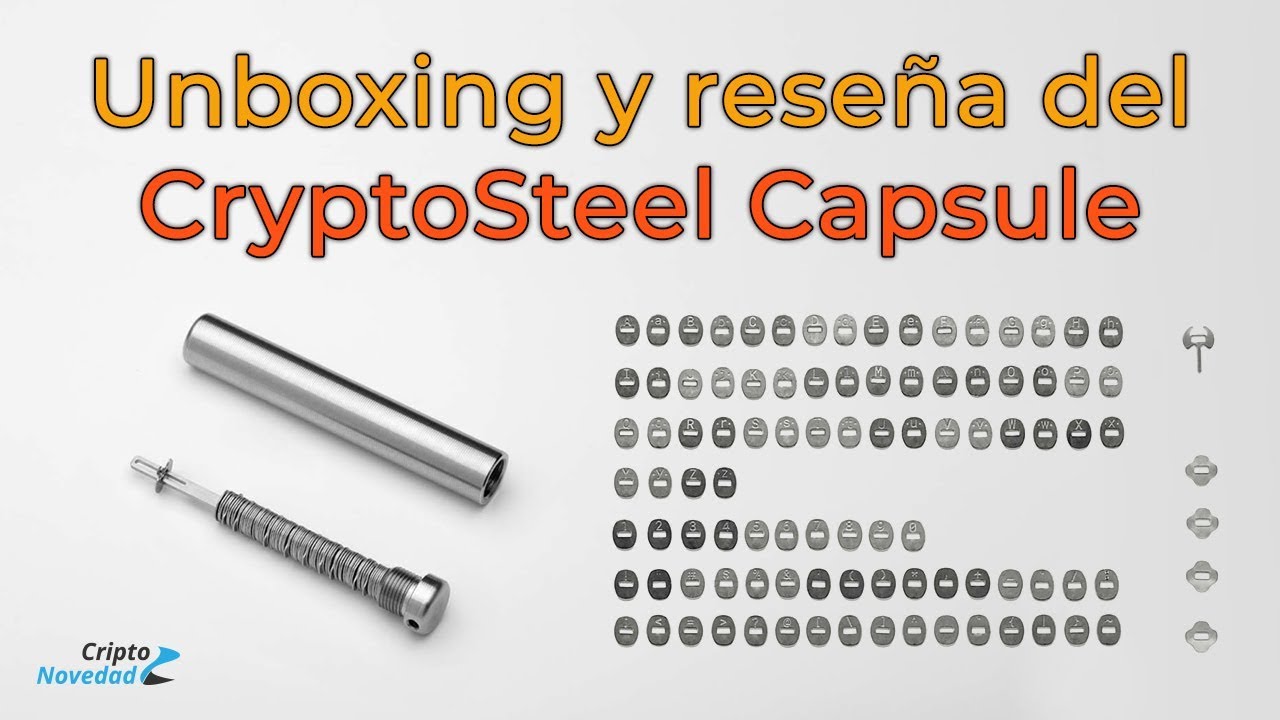 Unboxing y reseña del CryptoSteel Capsule YouTube