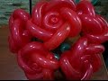 Как сделать розу из шаров,роза из шарика ШДМ/rose out of the bowl