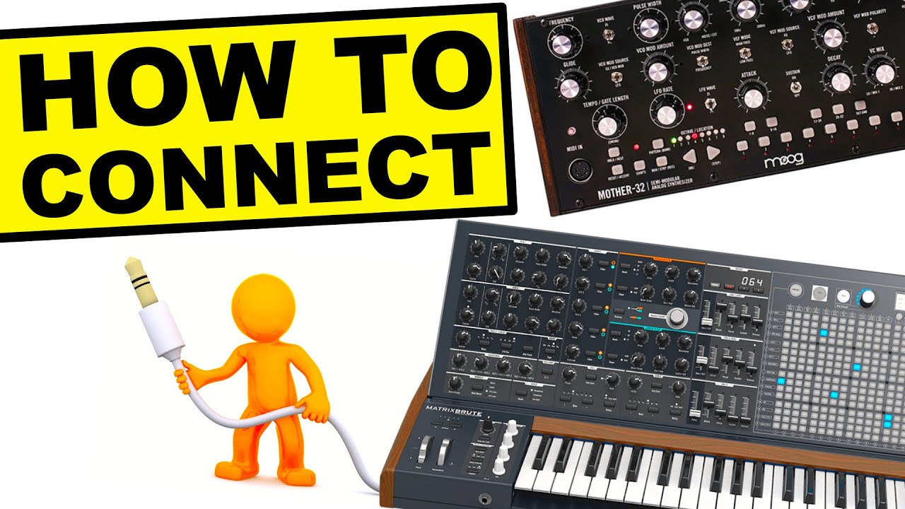 How to connect ARTURIA MATRIXBRUTE and MOOG MOTHER 32 using CV