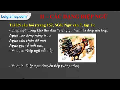 Video Soạn bài Điệp ngữ trang 152 SGK ngữ văn 7 tập 1 - youtube