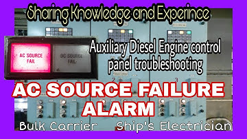 AUXILIARY DIESEL ENGINE POWER SUPPLY FAILURE ALARM. 220vac TO 24vdc CONVERTER. #shipselectrician
