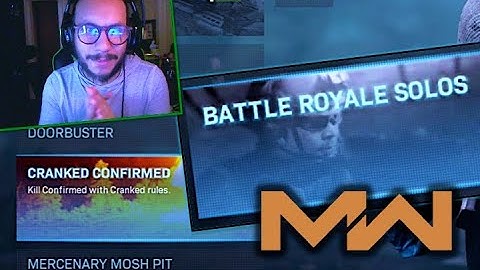 WARZONE SOLOS and CRANKED CONFIRMED | Modern Warfare UPDATE