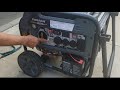 Firman 7500w generator from costco first time starting up