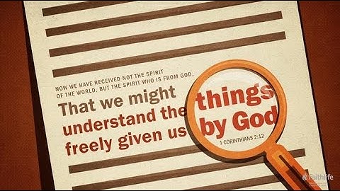 SUY NIỆM - THÁNH THẦN LÀM CHO HIỂU TƯ TƯỞNG CỦA THIÊN CHÚA − Lm. Giuse Nguyễn Trọng Sơn