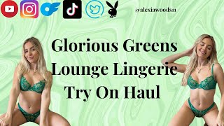 Sexy Glorious Greens Lounge Lingerie Try On Haul
